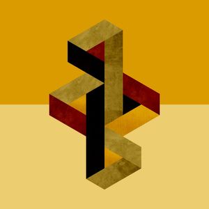 YELLOW CONCRETE AND GOLD SQUARE