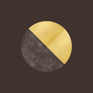 BLACK AND GOLD CIRCLE 20 SQ