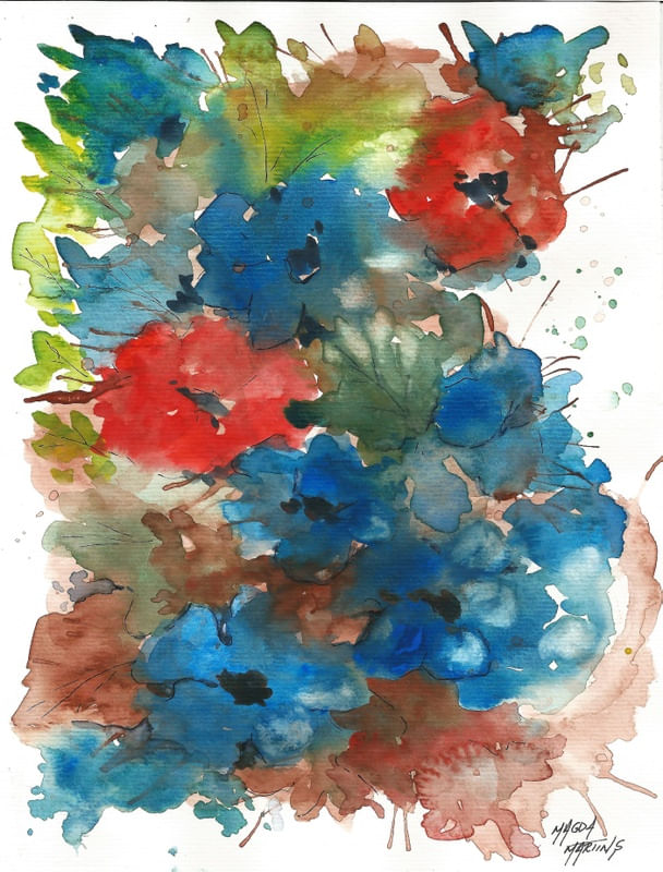 VERMELHO E AZUL