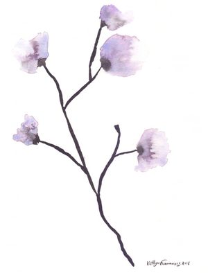 FLORAL ABSTRATO LILÁS