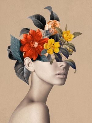 WOMAN WITH FLOWERS 8
