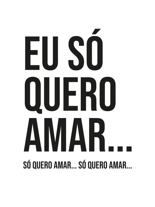 SÓ QUERO AMAR