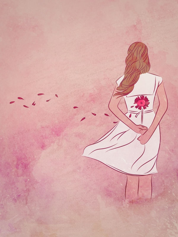 PINK FLOWER GIRL