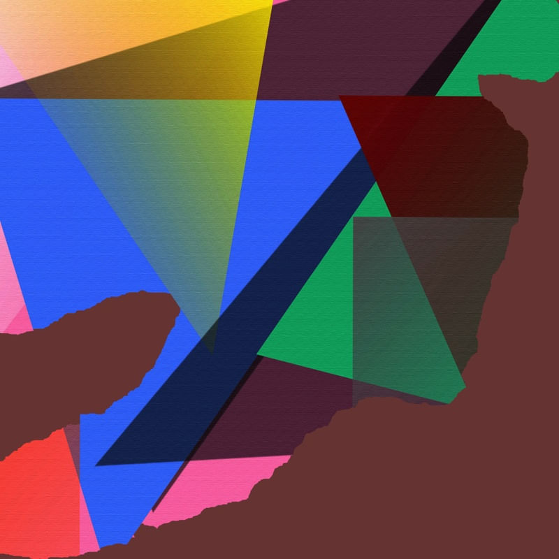 GEOMÉTRICO COM TRANSPARÊNCIA ARTISTA GLORIA RIMES