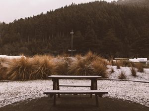 O BANCO NO INVERNO - QUEENSTOWN - NEW ZEALAND