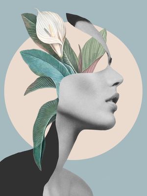 FLORAL PORTRAIT /COLLAGE