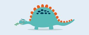 DINO INFANTIL AZUL PANORAMICO