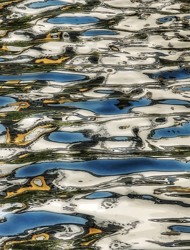 REFLEXOS AZUIS E AMARELOS