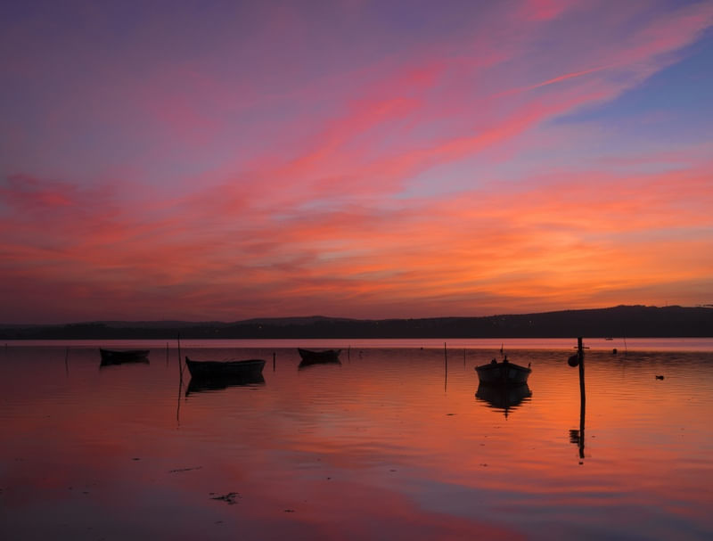 PÔR DO SOL NA LAGOA