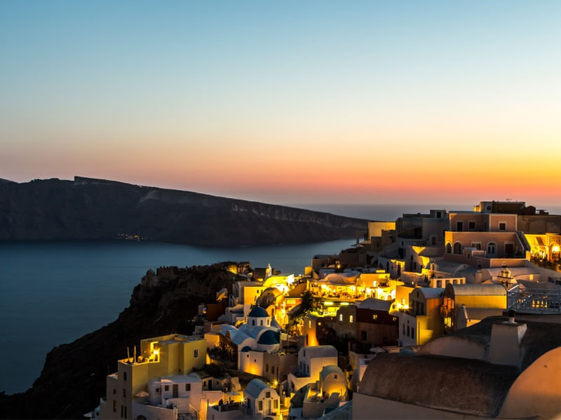 SANTORINI ENTARDECER