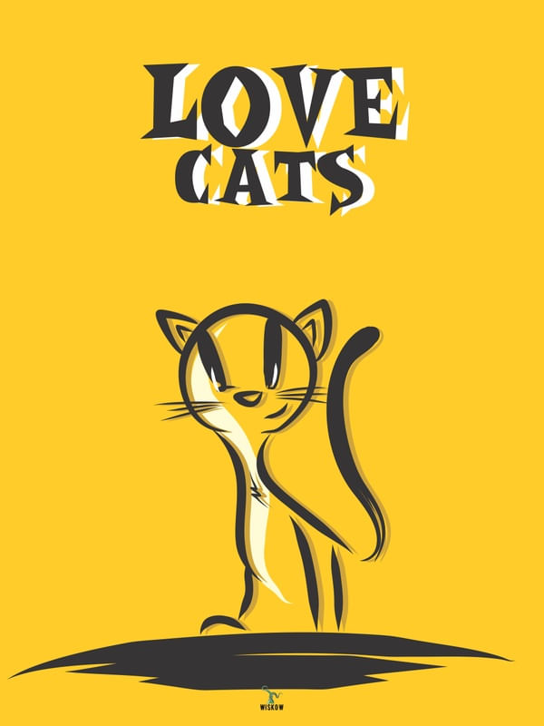LOVE CATS YELLOW