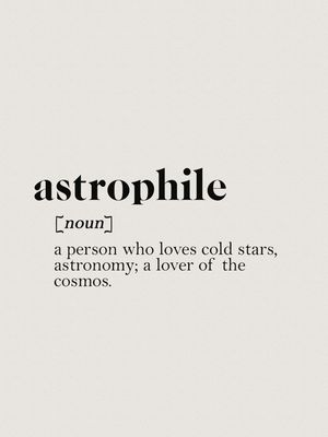 SÉRIE TERMOS: ASTROPHILE