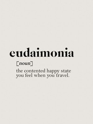 SÉRIE TERMOS: EUDAIMONIA