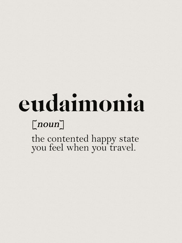 SÉRIE TERMOS: EUDAIMONIA