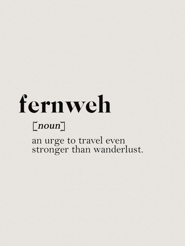 SÉRIE TERMOS: FERNWEH