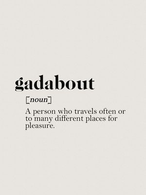 SÉRIE TERMOS: GADABOUT