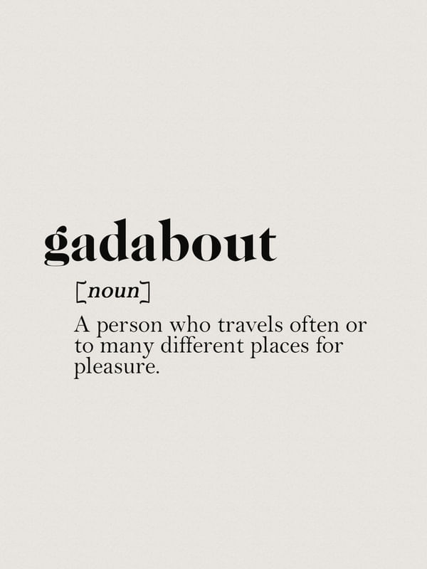SÉRIE TERMOS: GADABOUT