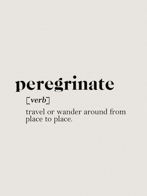 SÉRIE TERMOS: PEREGRINATE