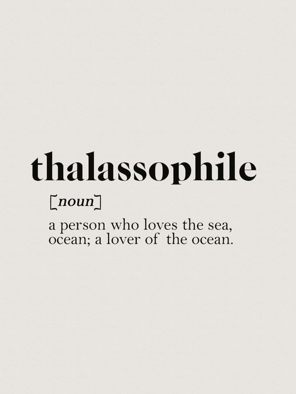 SÉRIE TERMOS: THALASSOPHILE