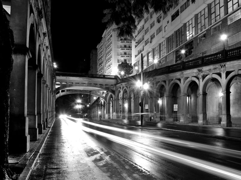 PORTO ALEGRE NOTURNA - VIADUTO DA BORGES