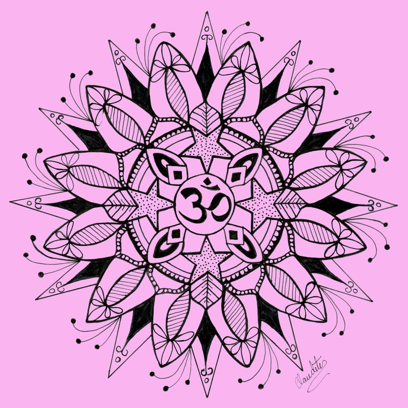 MANDALA OM ROSA