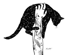 GIRL'S CAT