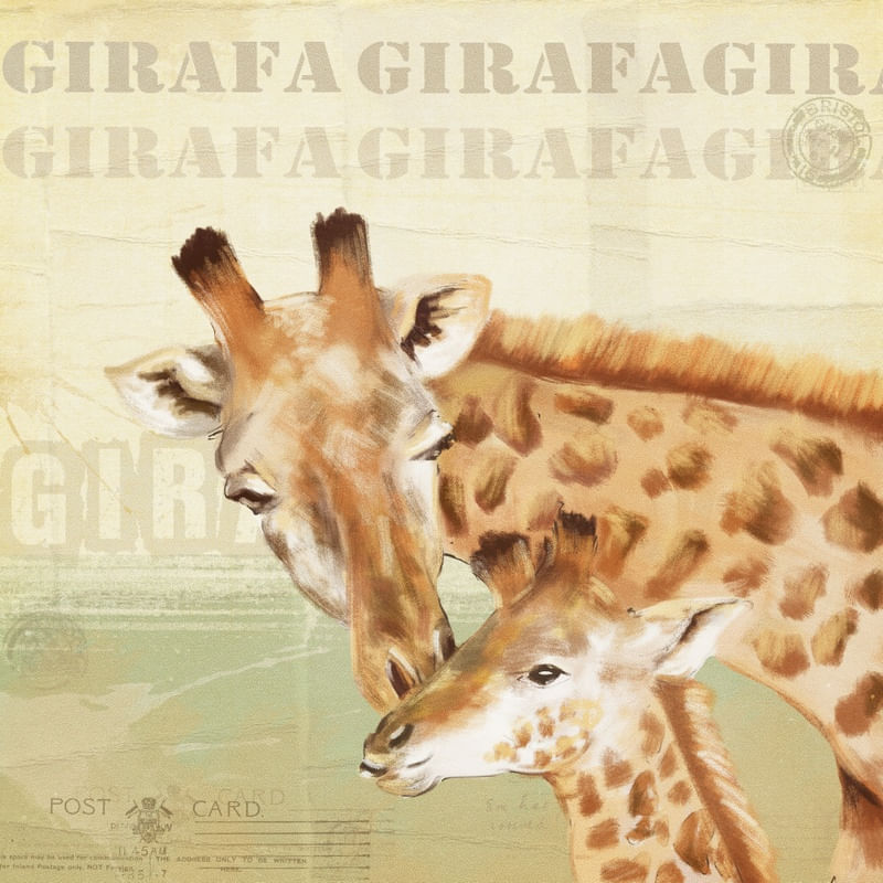 GIRAFA E FILHOTE