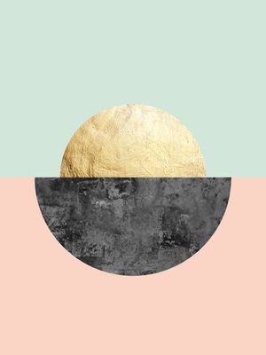 CÍRCULOS OURO E CINZA