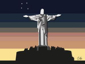 CRISTO REDENTOR - LOWPOLY