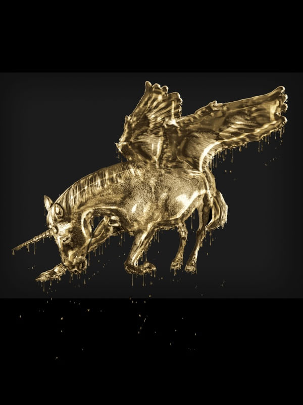 UNICÓRNIO DOURADO (MADE OF GOLD)