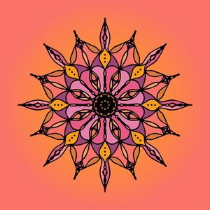 SHIMMERING SUNSET MANDALA