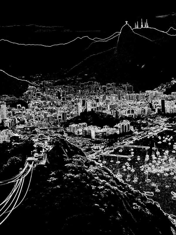 TRAÇOS URBANOS MORRO DA URCA E O CORCOVADO VOSTRO