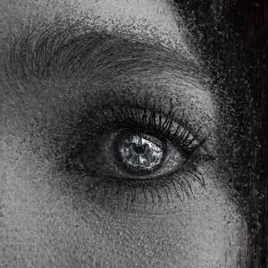 BLACK AND WHITE EYE