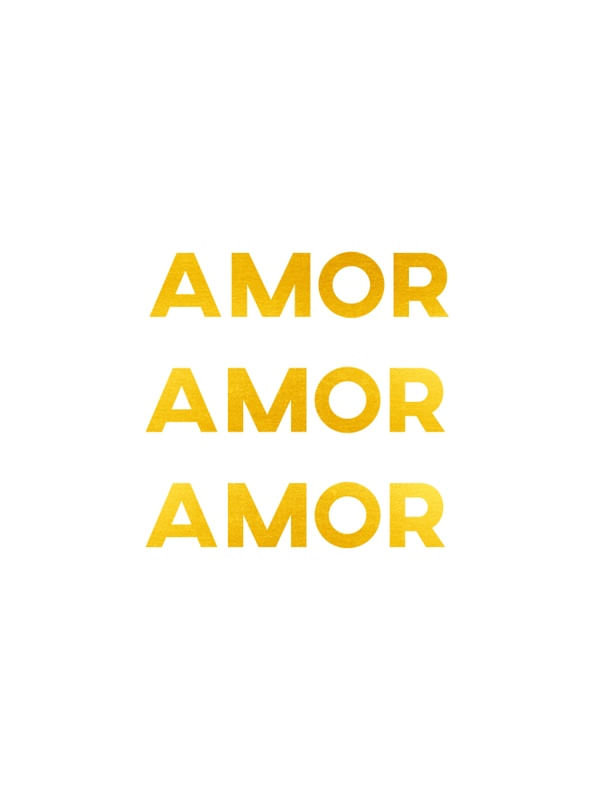AMOR, AMOR E AMOR
