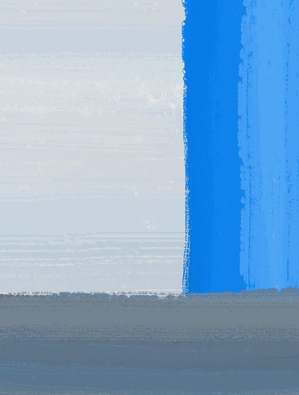 PINTURA EM TONS AZUL CLARO