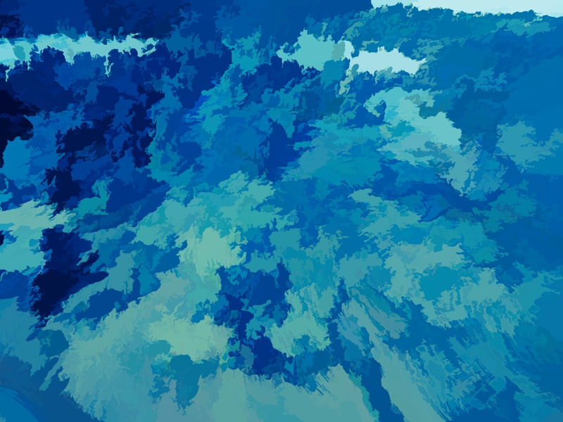 BLUE GOLD ABSTRATO