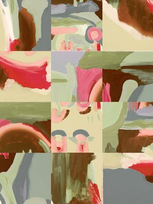 MOSAICO PINCELADAS ABSTRATO