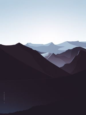 PAISAGEM MONTANHAS AZUL