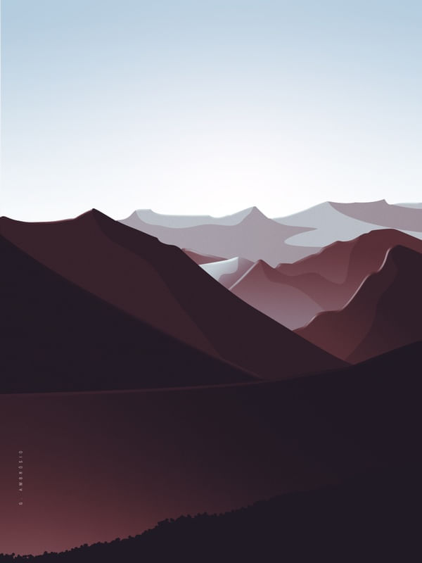 PAISAGEM MONTANHAS VERMELHA
