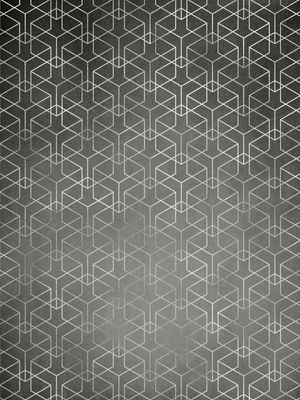 GEOMÉTRICO GRUNGE PRETO PRATA