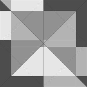 GEOMÉTRICO PRETO E BRANCO CHIQUE