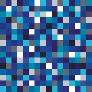 GEOMÉTRICO QUADRICULADO AZUL