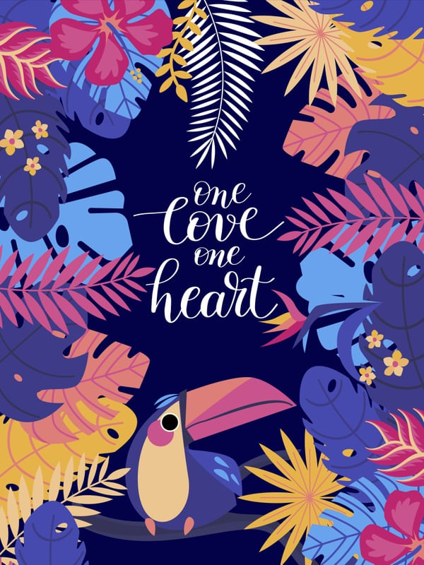ONE LOVE ONE HEART (BLUE)