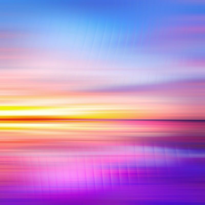 ABSTRACT SUNSET VII - SQUARE