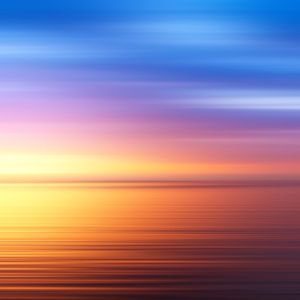 ABSTRACT SUNSET IV - SQUARE