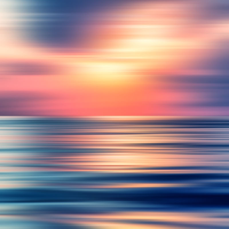 ABSTRACT SUNSET II - SQUARE