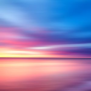ABSTRACT SUNSET V - SQUARE