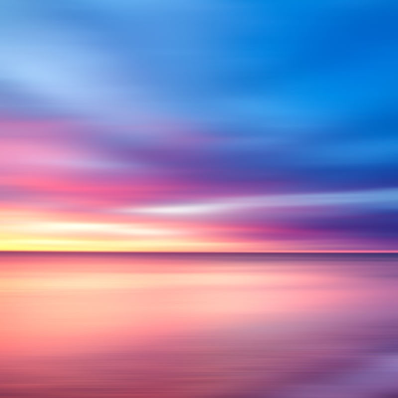 ABSTRACT SUNSET V - SQUARE