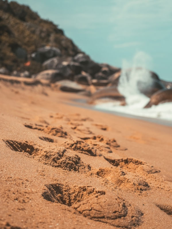 FOOTPRINTS IN SAND