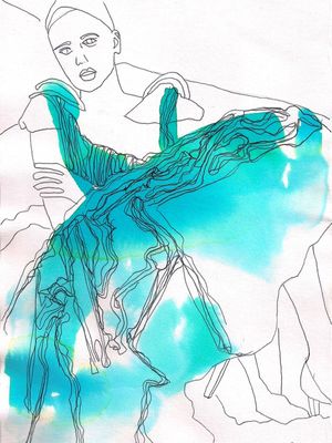 VESTIDO TURQUESA